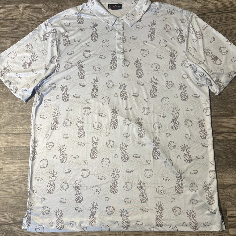 Lot Of 3 Yatta Golf Performance Stretch Lightweight Polo Shirts Size 3XL - Picture 8 of 12